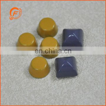 fashion yellow metal cylinder studs for bags