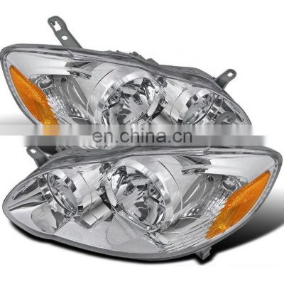2 Pieces Head Lights Head Lamps for Corolla 2003 2004 2005 2006 2007 2008