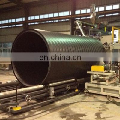 Plastic HDPE Large Diameter Hollowness Wall Winding Pipe Production Line / Extrusion Machine