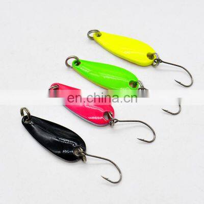 3g/3.8cm Fishing Metal Jigging Spinner Wobbler Mini Trout Metal Spoon Fishing Lure