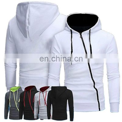 Clothing manufacturers wholesale hot seller men's casual sports hooded sweater zipper cardigan Large size men's hooded sweater