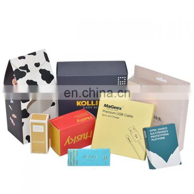 Custom White Black Product Makeup Cosmetic Paper Small Packaging Cardboard Box