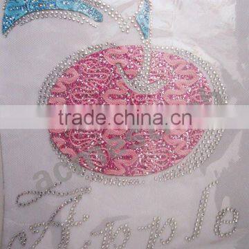 Lace iron on transfer / hot fix patch / special patch / rhinestones patch