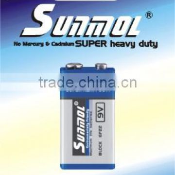 9V high power dry cell battery