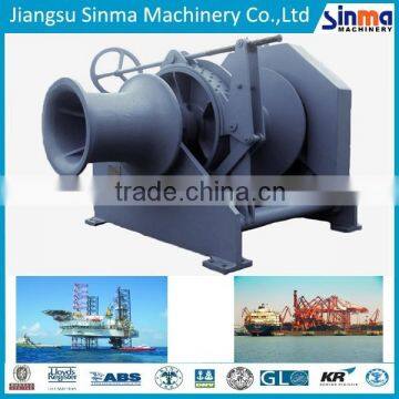 hydraulic tugger winch for accommodation/work barge