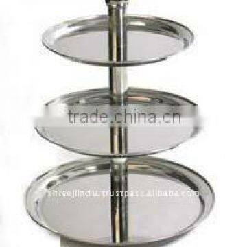 3 Tire Stainless Steel Cake Stand