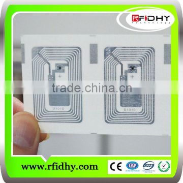 wholesale price PVC/PET/Paper Ntag203 13.56Mhz HF Library rfid inlay/rfid wet inlay