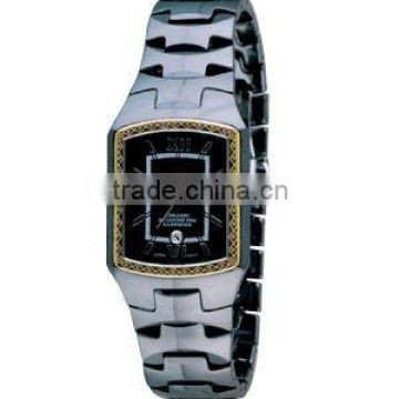 fashion classic ceramic watch ceramic band strap water proof ceramic watch