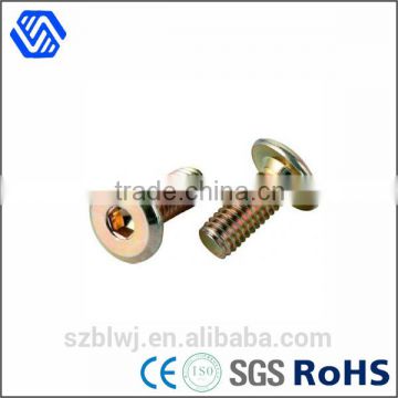 Carbon steel hex socket color zinc plated round head standard size quick release bolt                        
                                                                                Supplier's Choice