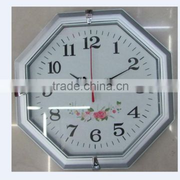 Wholesale exquisite plastic wall clock, rectangular wall clock, bulk wall clock