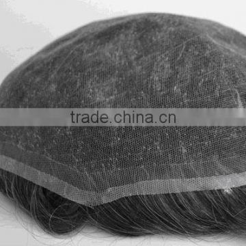 full lace grey hair men's toupee hair replacement
