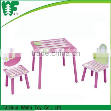 kids funiture set wooden table and chairs for girls