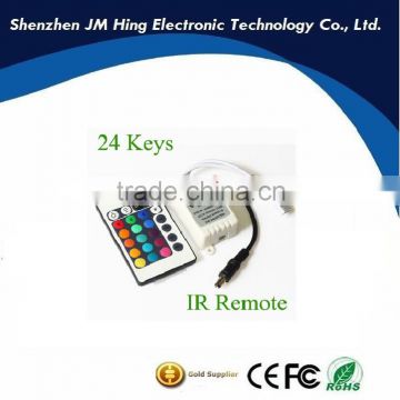 Best selling LED Control Box RGB Controller wireless 12v 3528 IR Remote 24Key