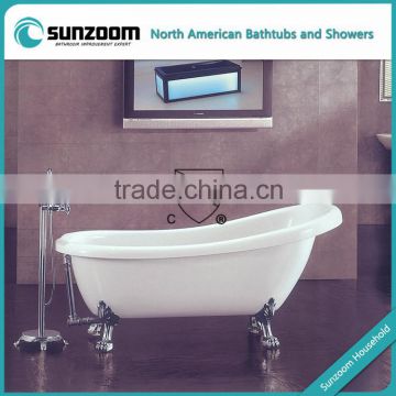 cUPC golden color claw foot tub,beautiful classic bathtub,bathing tubs