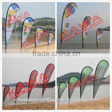 Indoor or outdoor portable promotional feather flag pole