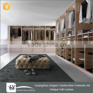 2015 Lingyin customized company indian walk in large wardrobe designs with