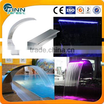 stainless steel 304 swimming pool spa shower waterfall pool LED decorative water curtain                        
                                                Quality Choice