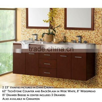 23'' modern dark cherry bathroom vanity(mb-077)