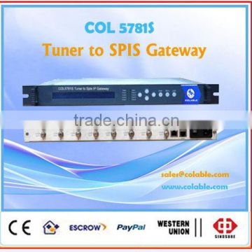8 channel isdb-t tuner to ip gateway COL5781S
