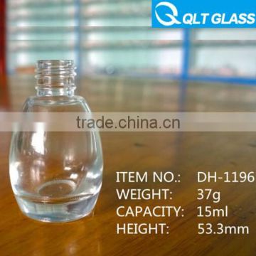 2015 wholesale 15ml glass nail polish bottle glass bottles