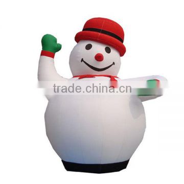 inflatable snowman