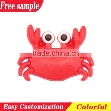 Crab design cute style PVC soft charms