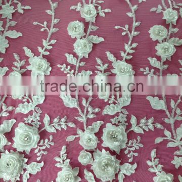 wholesale new design rayon lace fabric for wedding dress