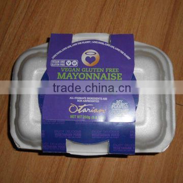 Disposable food box paper sleeve