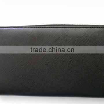 Fashion zipper money clip with card holder handbag PU wallet