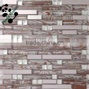 SMJ02 Strip wall panel marble mosaic tile for the modern kitchen wall decoration