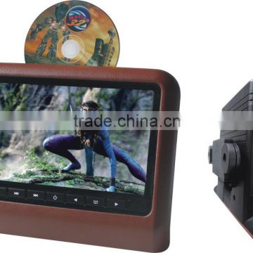 In car 9 inch best dual screen portable dvd player with USB/SD