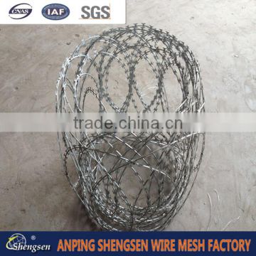 heavy galvanized flat wrap razor wire