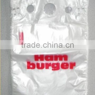 Plastic transparent bag for food packing---- flat bag