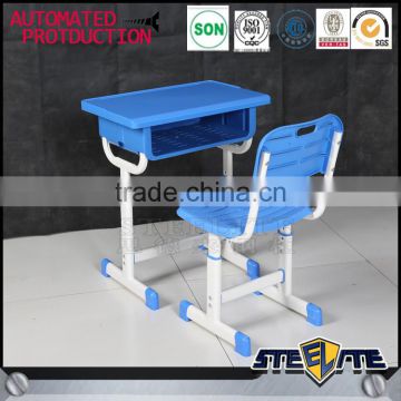 China supplier School furniture Cheap plastic student desk and chair