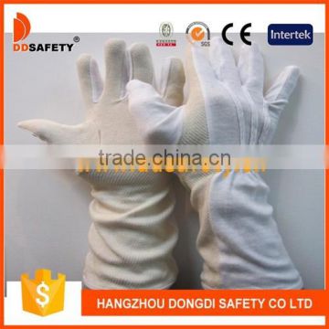 DDSAFETY 2017 Cheapest 100% Bleach Cotton Interlock Working Safety Gloves