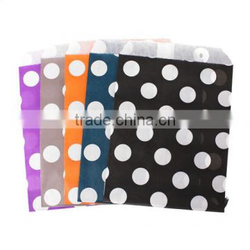 Mixed Dot Pattern Rectangle Party Safe Candy Food Printed Paper Bag