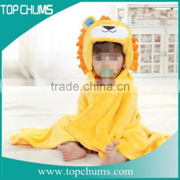 Top quality custom diy personalized bathrobes kids with animal hood