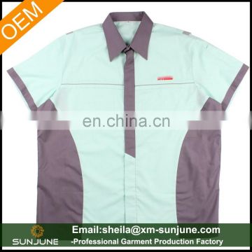 China manufacturer custom work shirt with embroidery logo