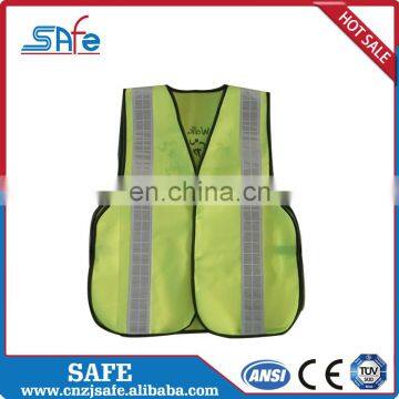 CE safety silver reflective fabric glass bead vest
