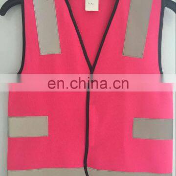 Reflective safety Pink Child vest