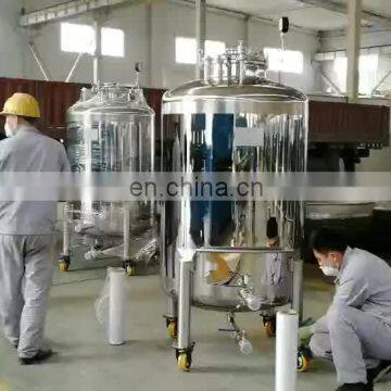 1000L SUS 304 Stainless Steel  jacketed beer fermentation fermenter tank