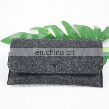 High Quality Travel Clip simple style felt wallet