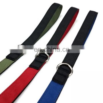 2021 new arrival simple solid style high quality dog leash and collar set for outdoor