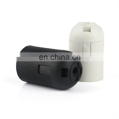 Wholesale Black White Plastic Lamp Holder E27 E14 Light Bulb Socket
