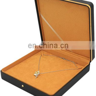 Custom Logo Factory Direct Supply Hot Sell Black Color  Necklace Box Jewelry Box