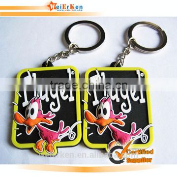 high quality custom soft pvc rubber keychain for promotion