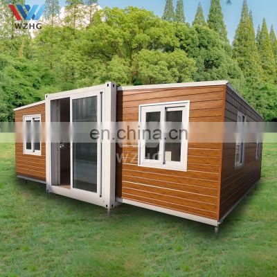 Double 20ft expandable modular 40 feet cheap tiny container house for office
