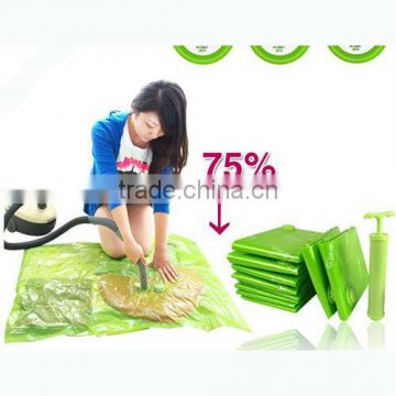 Vacuum Compressed household bag for bedding and clothes