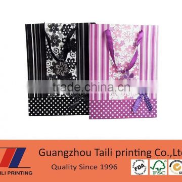 Customized paper flower printed bag