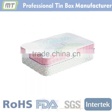 two piece colorful rectangular pill box, pill box
